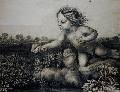 Genio con una rosa, 1809 da Philipp Otto Runge